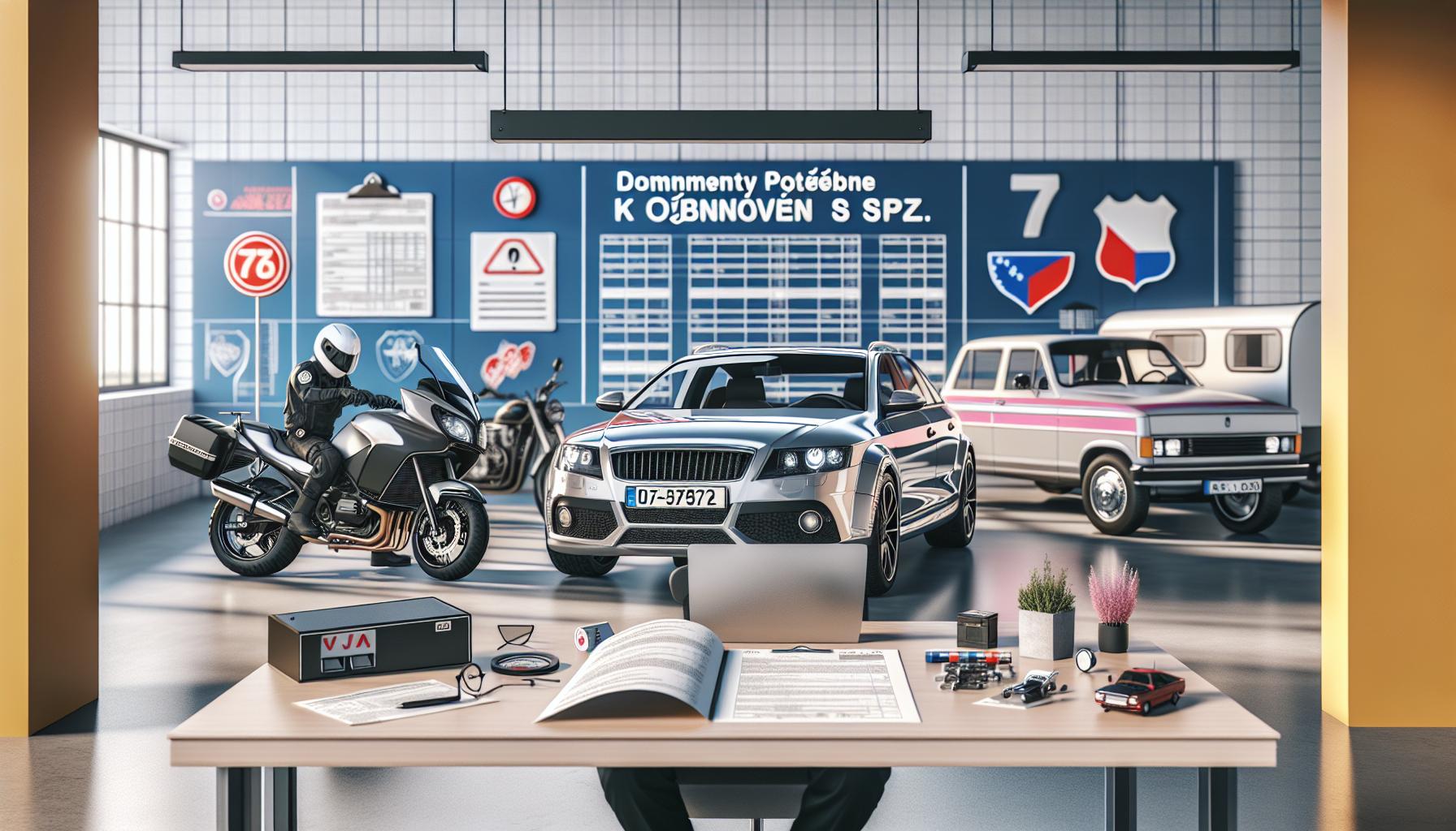 Dokumenty potřebné k obnovení SPZ