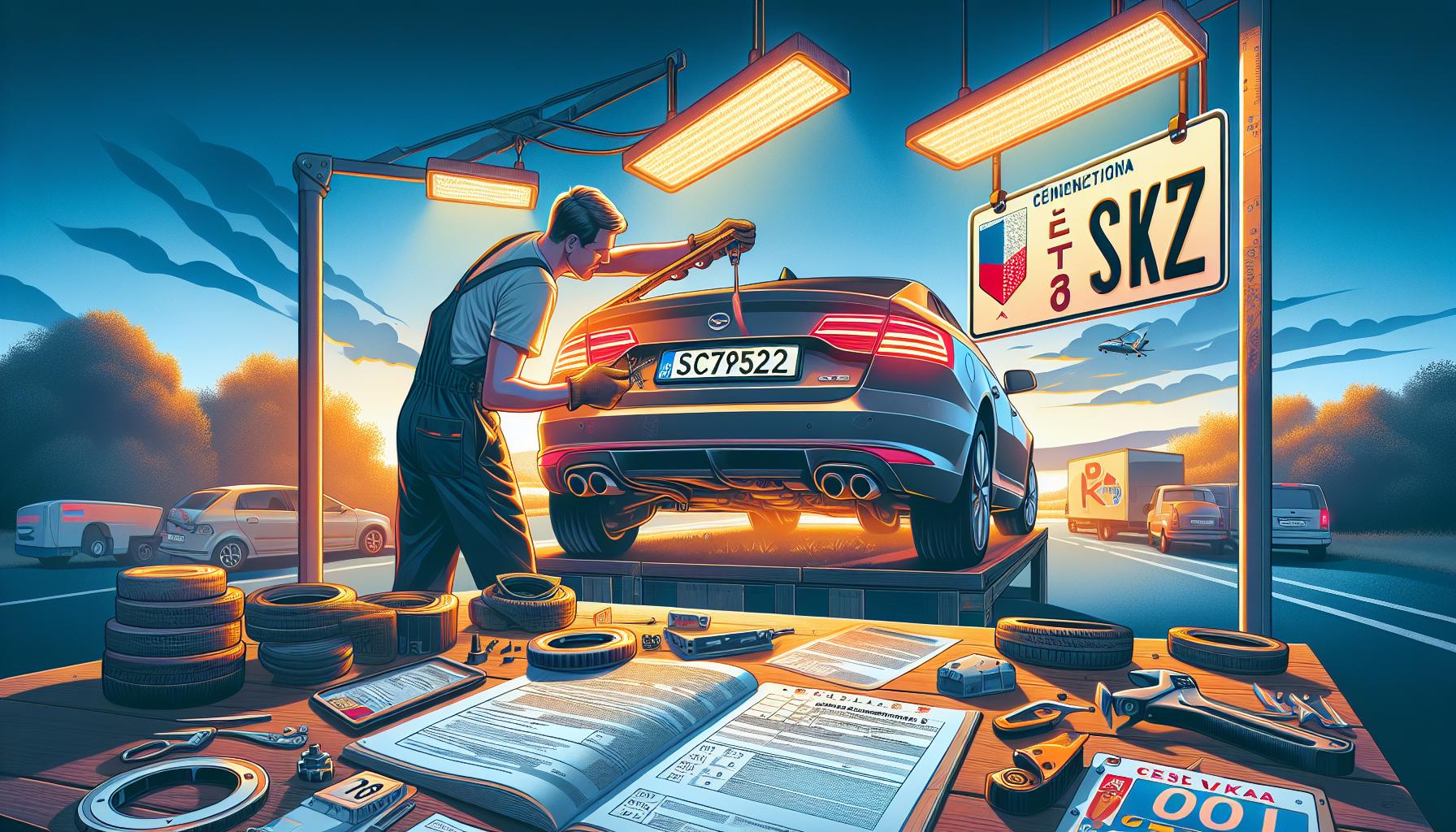 Jak bezpečně demontovat staré osvětlení SPZ