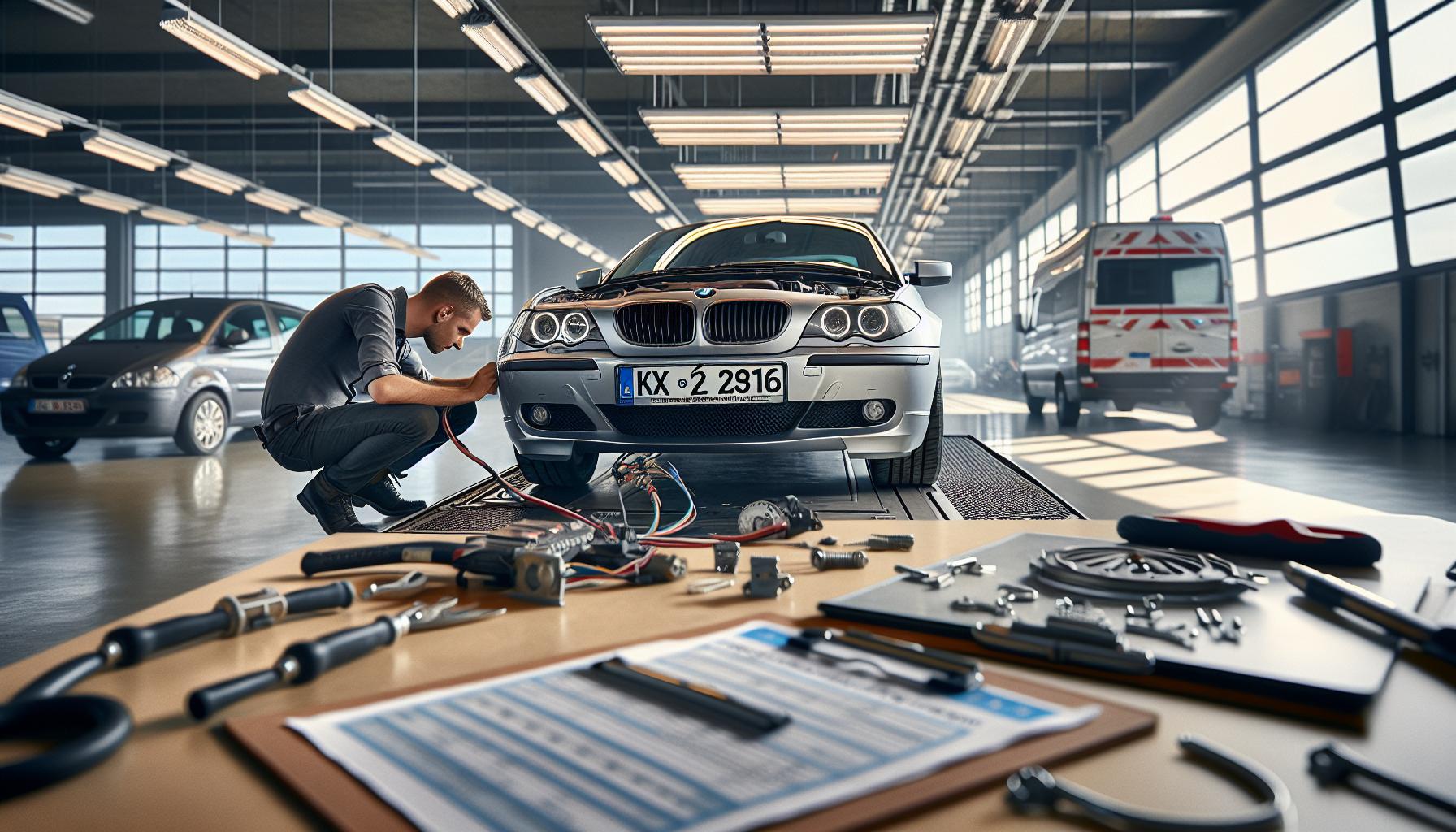 Jak správně zkontrolovat barvu SPZ kabelu u BMW E46