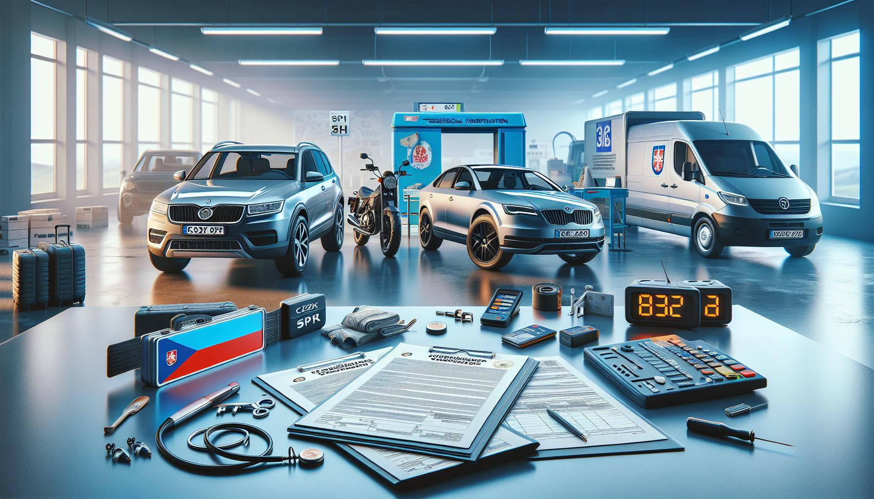 Povinné vybavení vozidla na STK